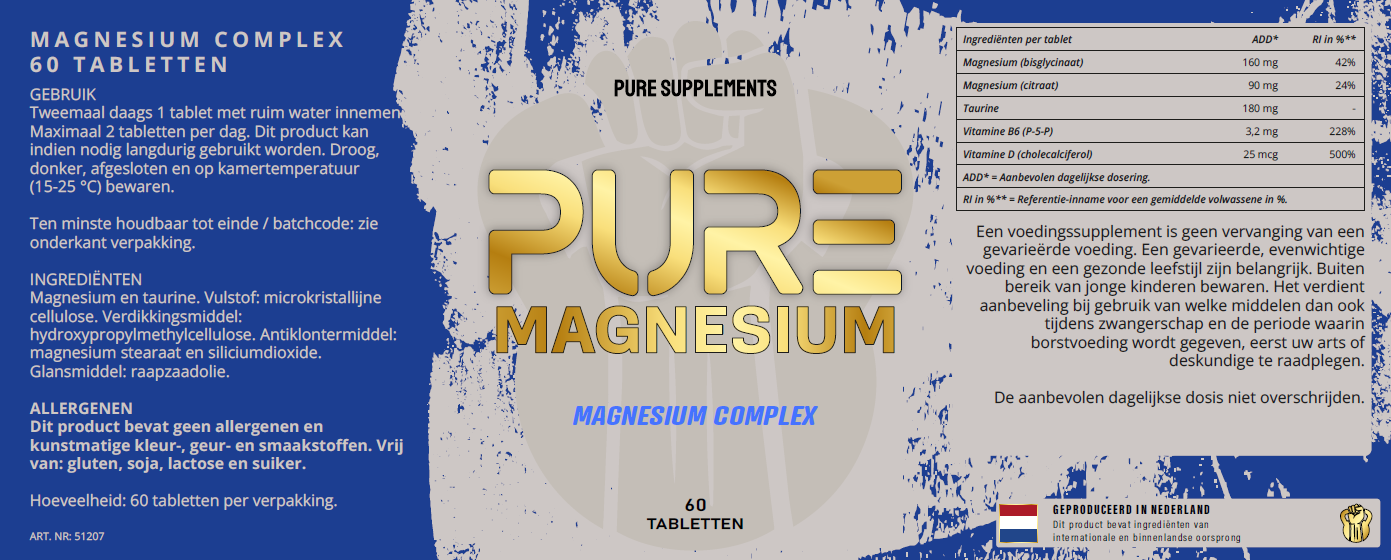 Magnesium Complex - 60 Tabletten - Afbeelding 2